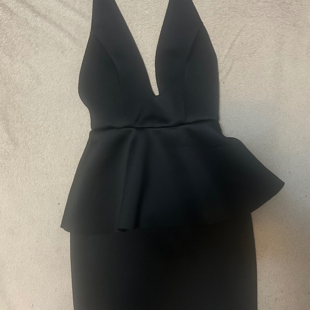 Glamine Solid Black Backless Ruched Sleeveless Dress - Charlotte Russe